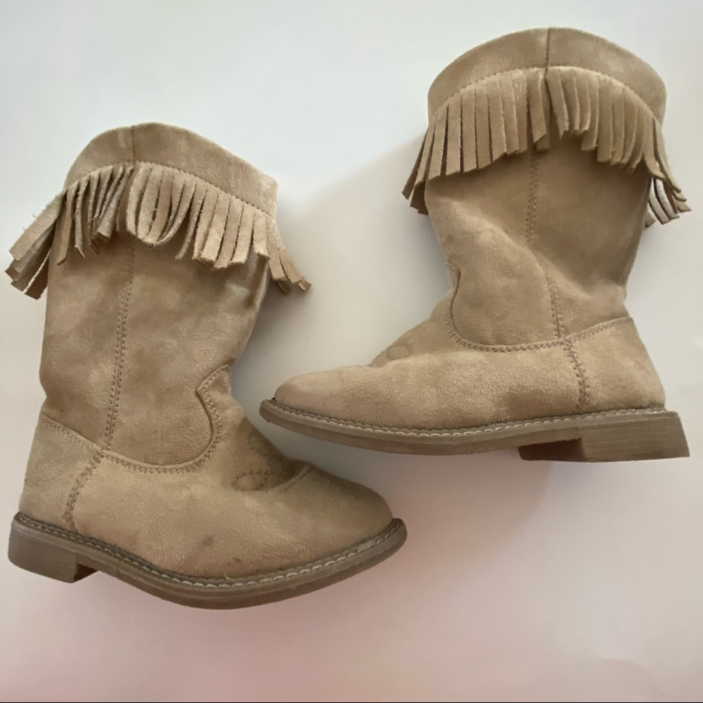 Gymboree Suede Fringe Cowboy Boots Size 10